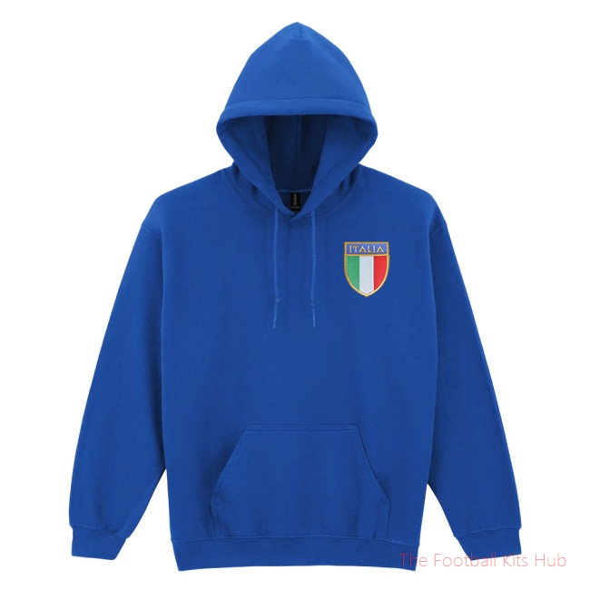 Italy National Team Embroidered Hoody (Royal Blue)