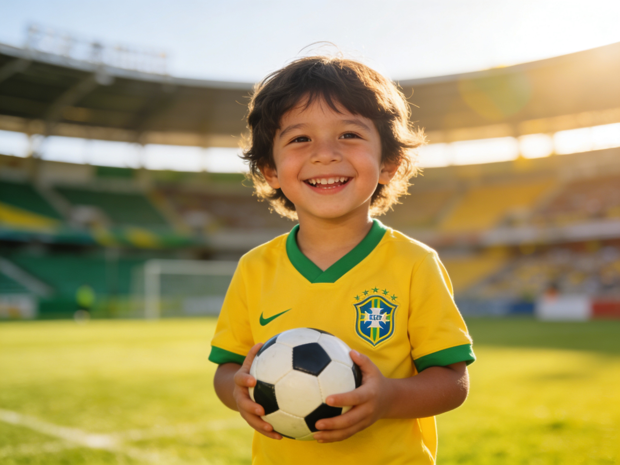 Joyful moments,Classic Brazilian yellow jersey