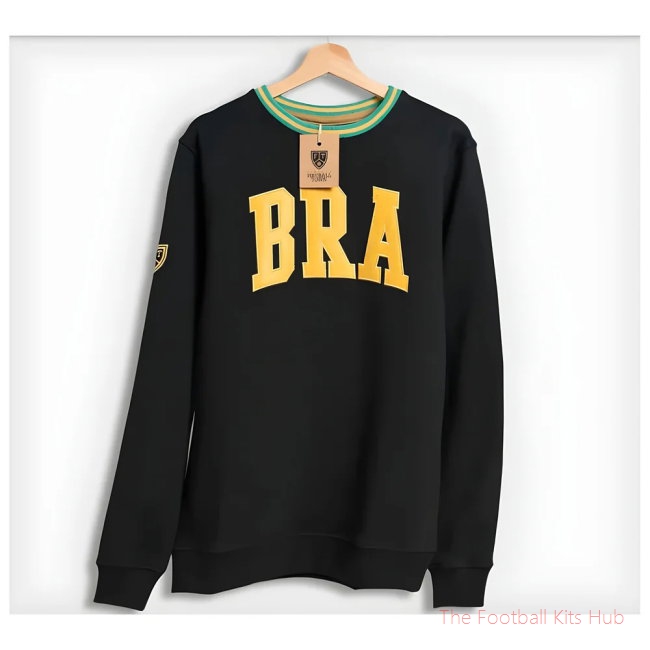 Men Brazil Retro Football Sweatshirt