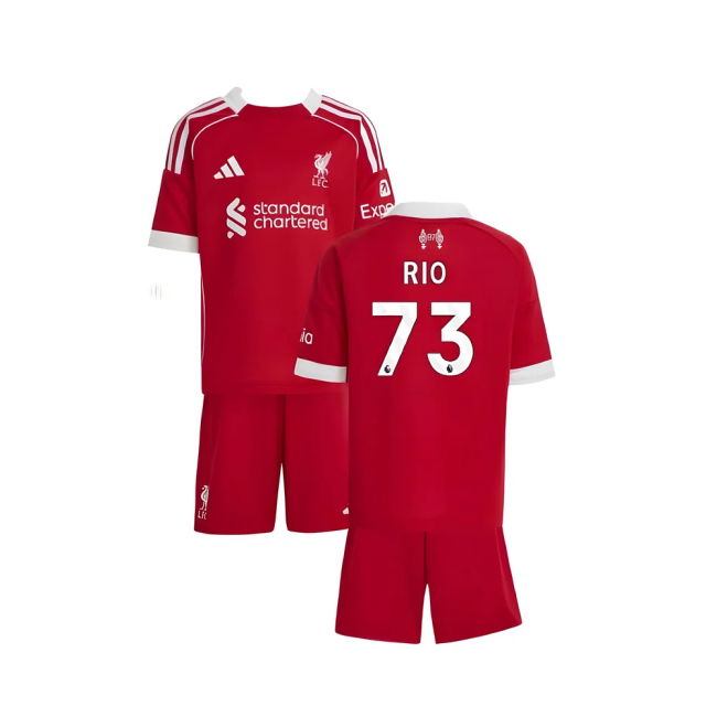 2025-2026 Liverpool Home Mini Kit (Rio 73) (Collector's Item)