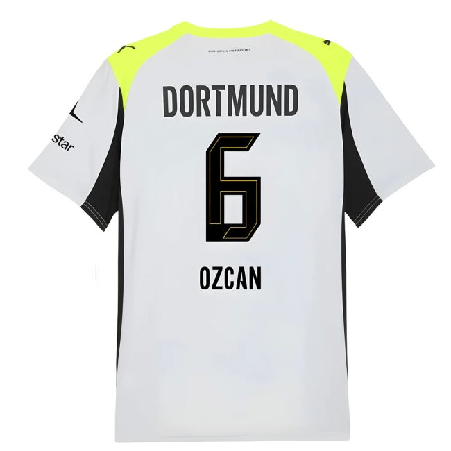 Dortmund Borussia Dortmund Away Shirt Ozcan #6 High Performance Re...