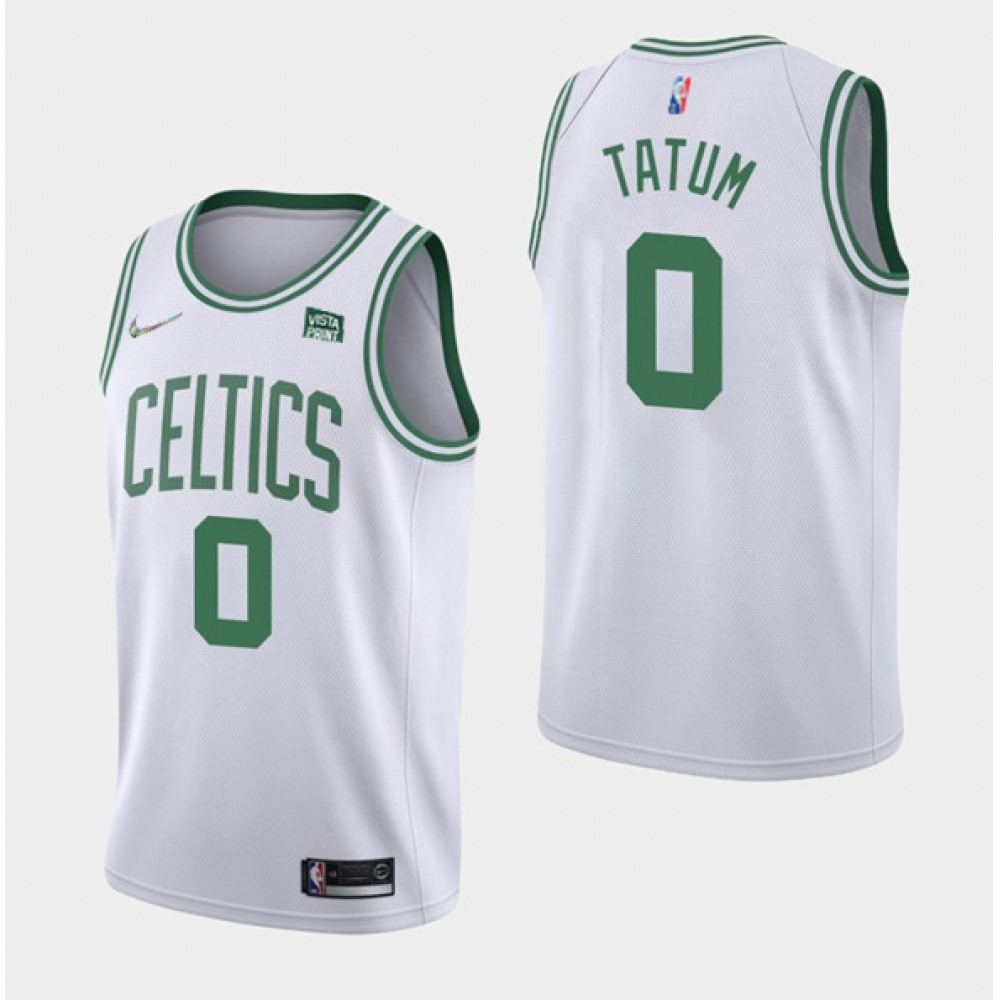Durable Boston Celtics Jayson Tatum0 White Jersey - Fan Favorite