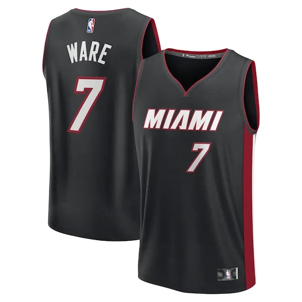 Durable Kel'el Ware MIA NBA Jersey - Cost-Effective - Licensed Product