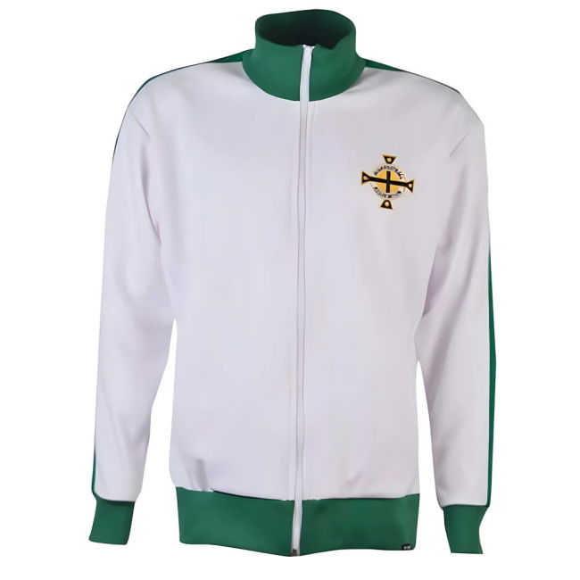 Northern Ireland Retro Anthem Track Top Official Authentic