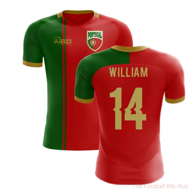 2025-2026 Portugal Flag Home Concept Football Shirt (William 14)