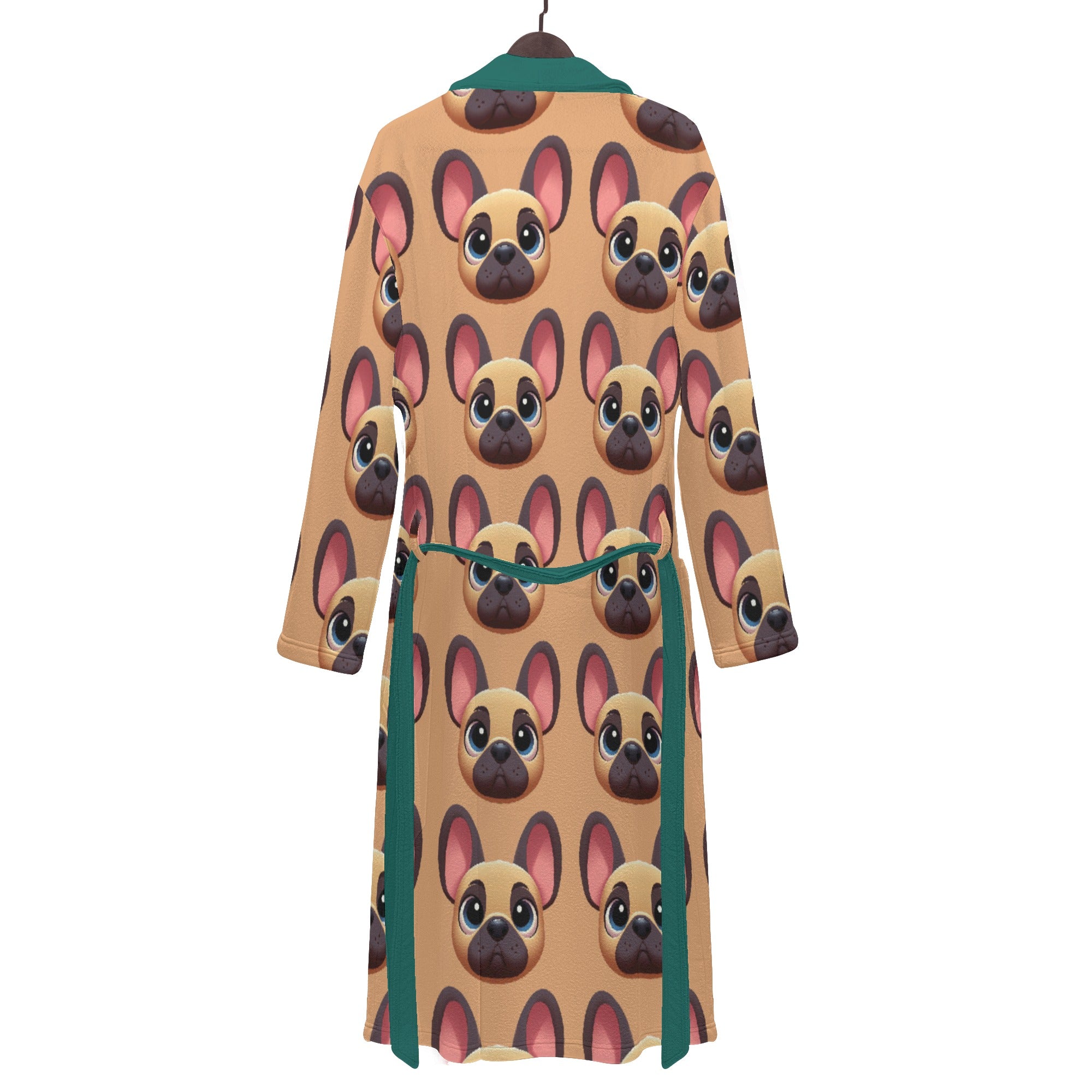 French Bulldog Lover Ross Men Bathrobe Gift For Dog Lovers