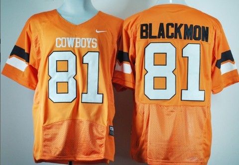 Men's None Black 2024 embroidered Justin Blackmon #81 high quality