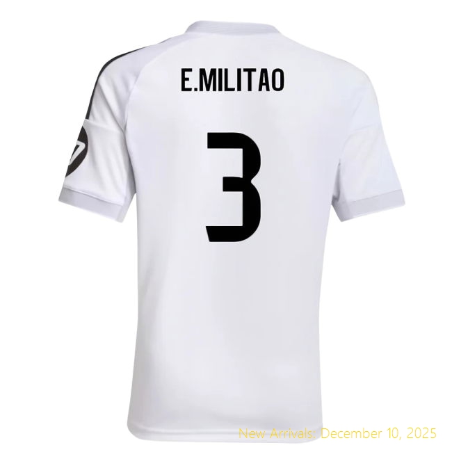 2025-2026 Real Madrid RM Authentic Home Shirt (Kids) (E.Militao 3)