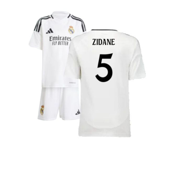 High-quality 2024-2025 Real Madrid Home Mini Kit (zidane 5)