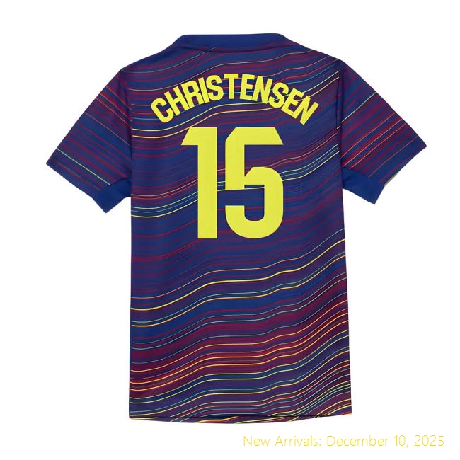 2025-2026 Barcelona Home Shirt - Official Kit (Christensen 15) - Blue...