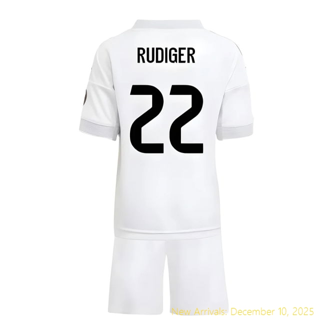 2025-2026 Real Madrid Home None - Professional Fan Gear (Rudiger 22)