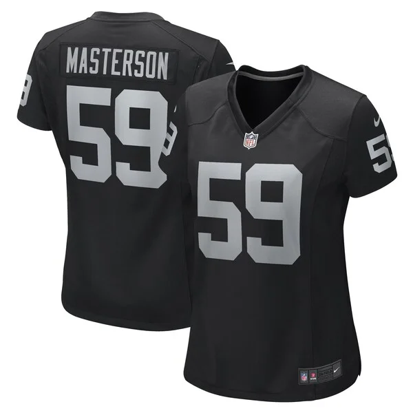 None Luke Masterson Game Jersey - Black | NFL Player Jersey | NFL Foot