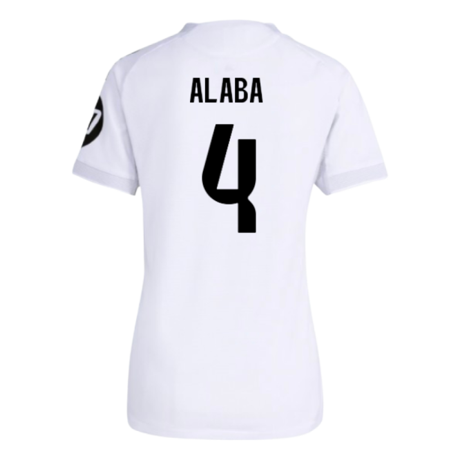 2025-2026 Madrid Real Madrid Home Kit Shirt (Womens) (Alaba 4)