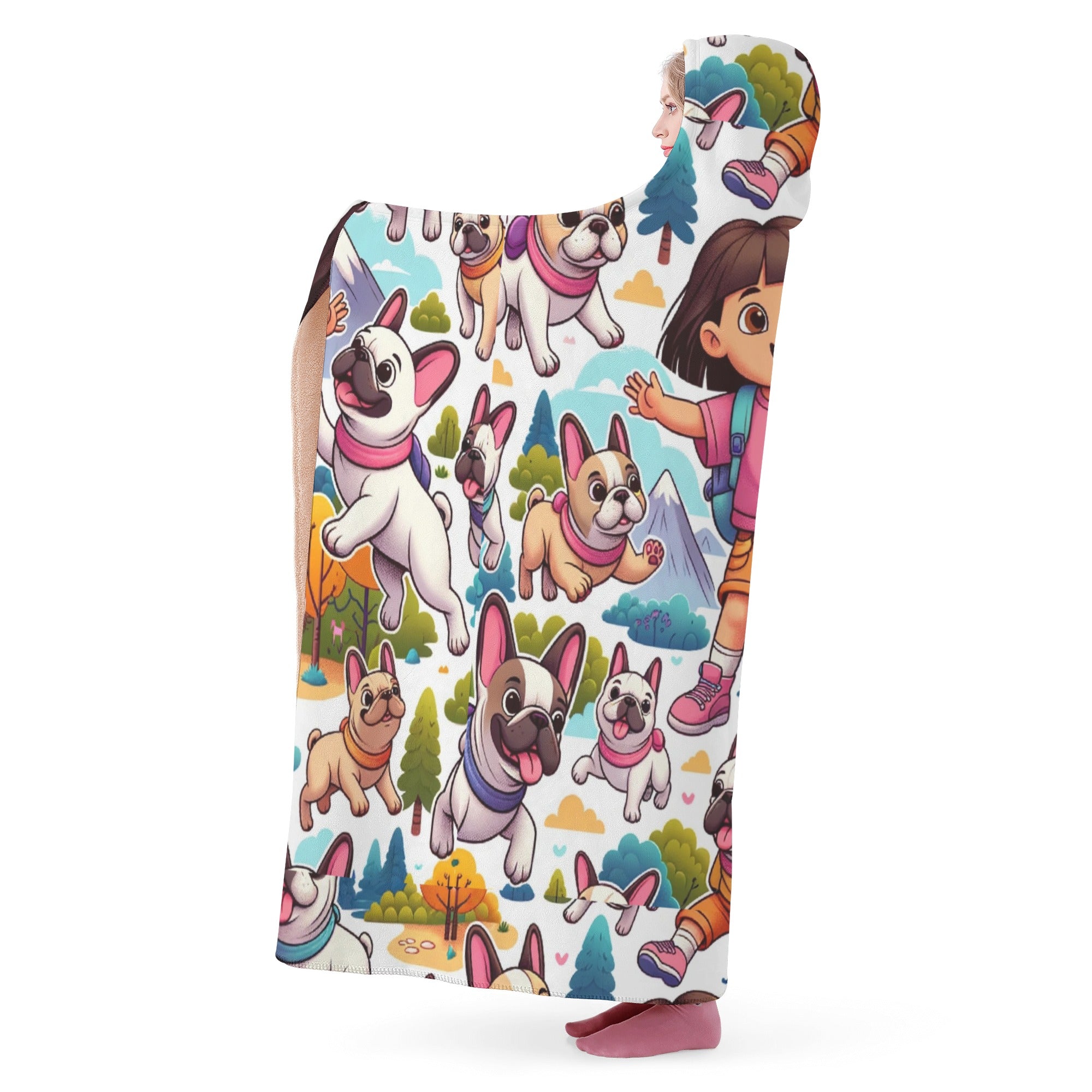 Comfortable Street-Ready Ivy - Hooded Blanket for Daily Life Durable