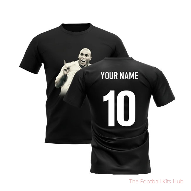 Ronaldo R9 Legend T-Shirt (Black) (Your Name)