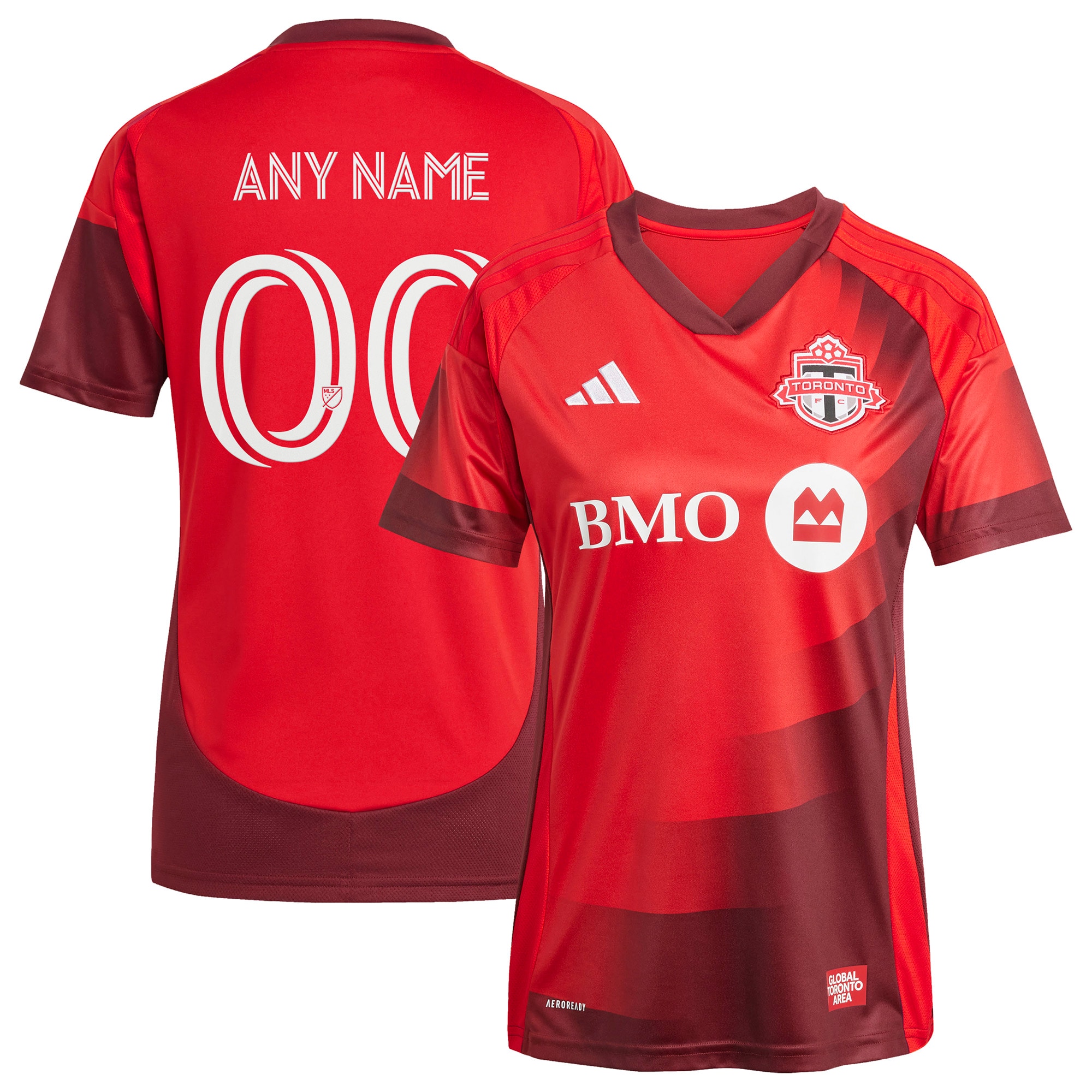 [JED] Youth Toronto FC Women's 2025 Club Kit Replica Custom Jersey - Red