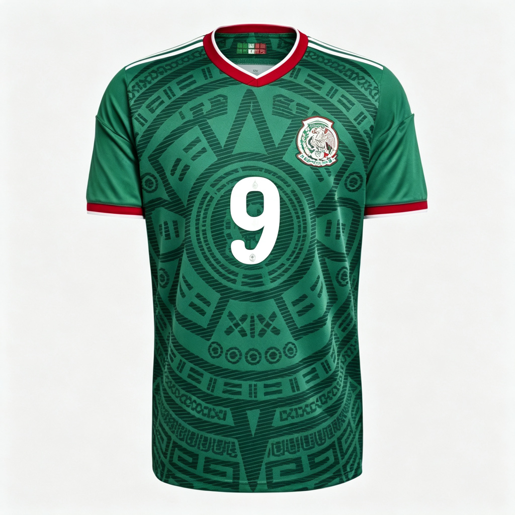 [HP] Mexico Raúl Jiménez #9 2026 World Cup Official Home Player Jersey | UniFootball Store