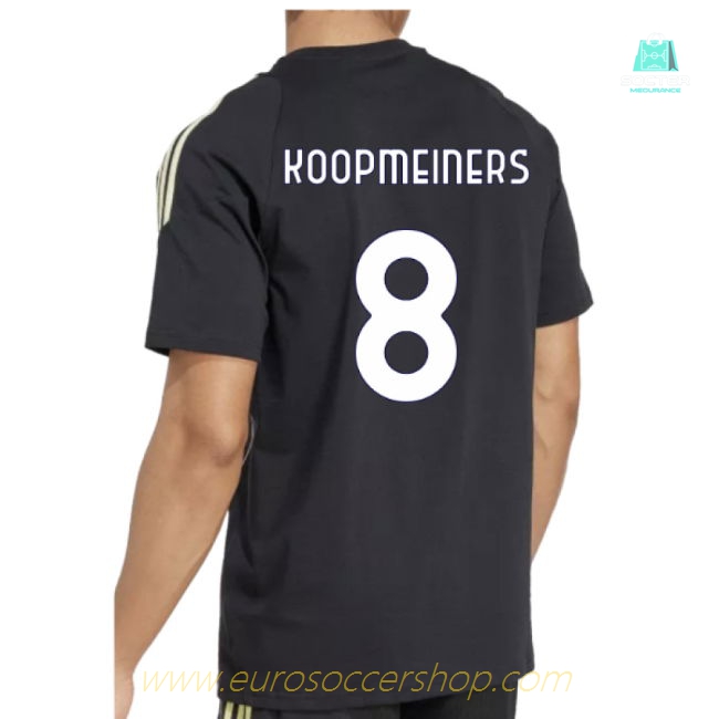 2025-2026 Juventus Training Tee (Black) (Koopmeiners 8)