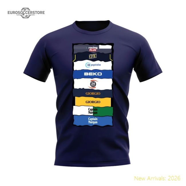 Luxury Millwall Sponsor History T-shirt (navy) - Premium Quality