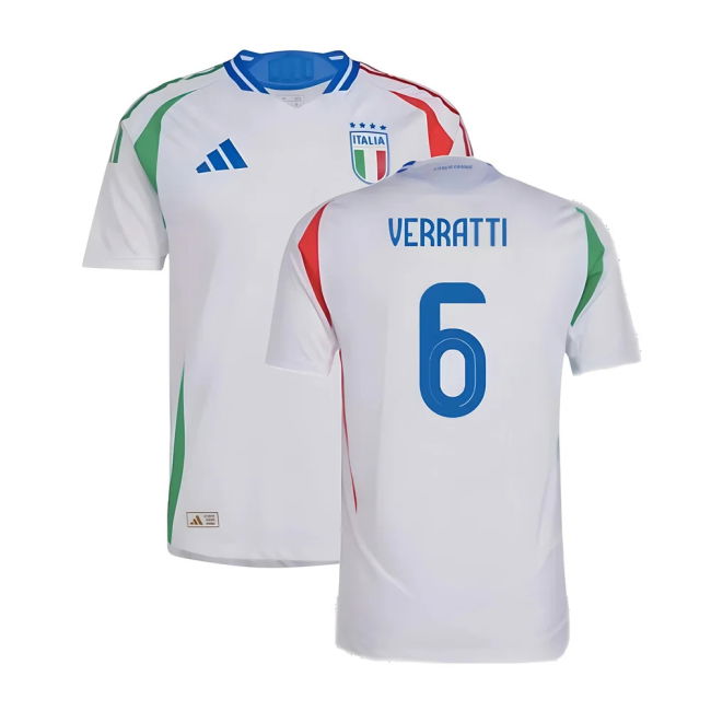 2024-2025 Italy Authentic Away Shirt (Verratti 6) Oranje
