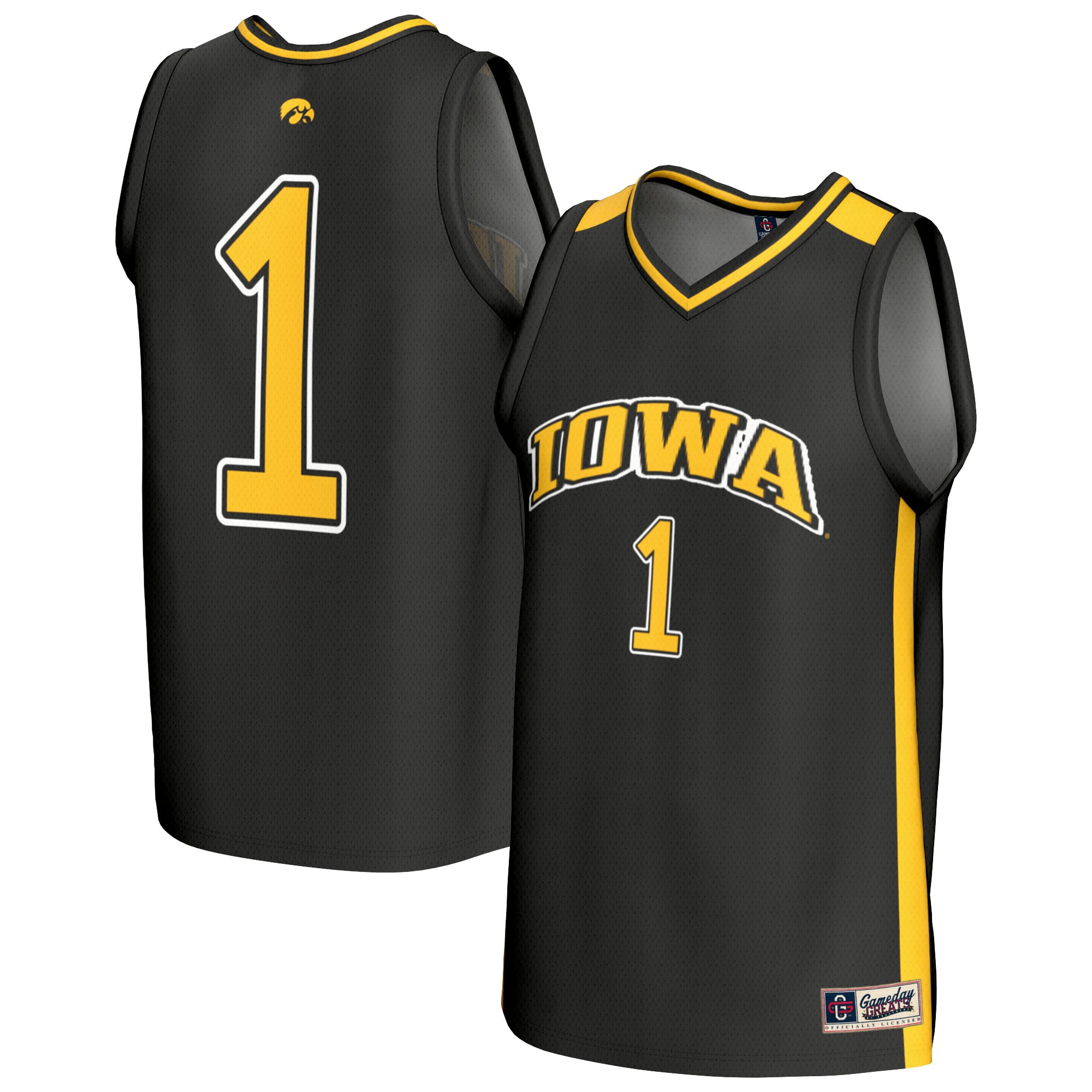 Iowa Hawkeyes GameDay Greats Youth Lightweight Collegiate Basketball Fashion Jersey - Black