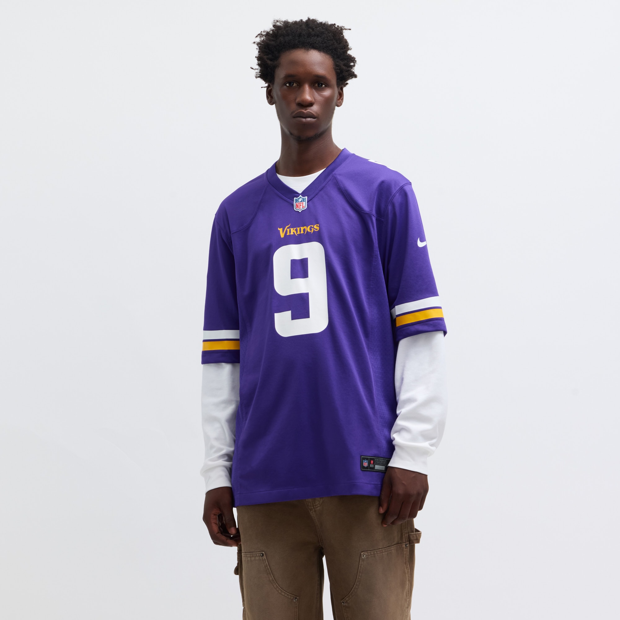 [SJH] J.J. McCarthy Minnesota Vikings Player Game Jersey - Purple
