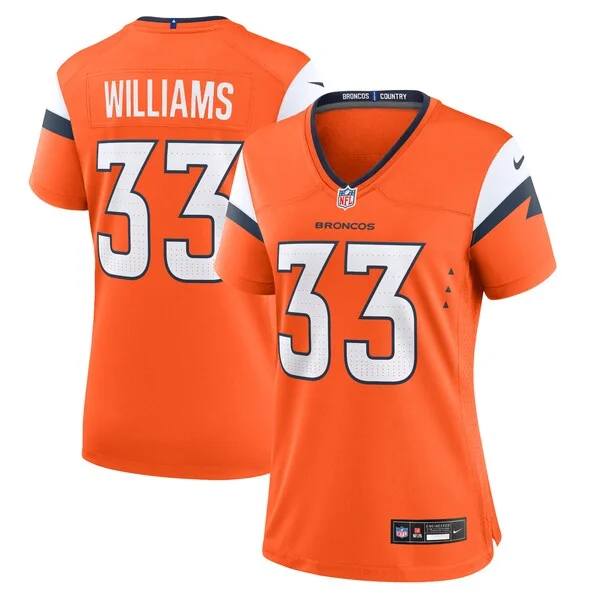 None Game NFL Jersey - Orange | Top-Grade Football Apparel | NFL Footb