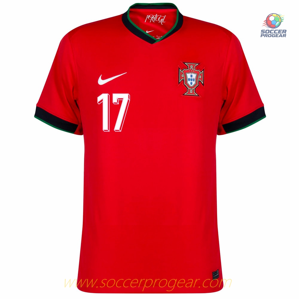 Portugal Home Team Soccer Shirt 2024-2025 Edition Season LEAO
