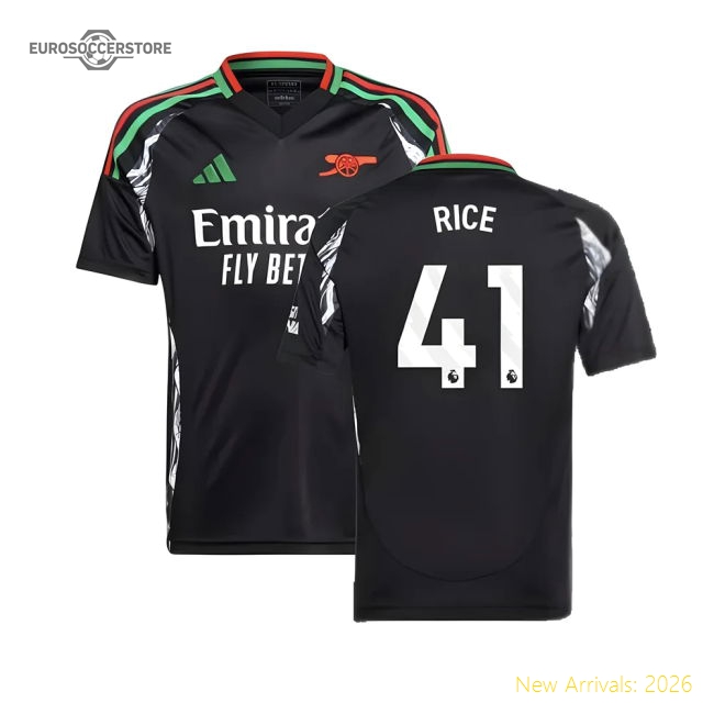 Soft Arsenal Kids Rice Jersey 2024-2025 Stretchy Performance Fabric