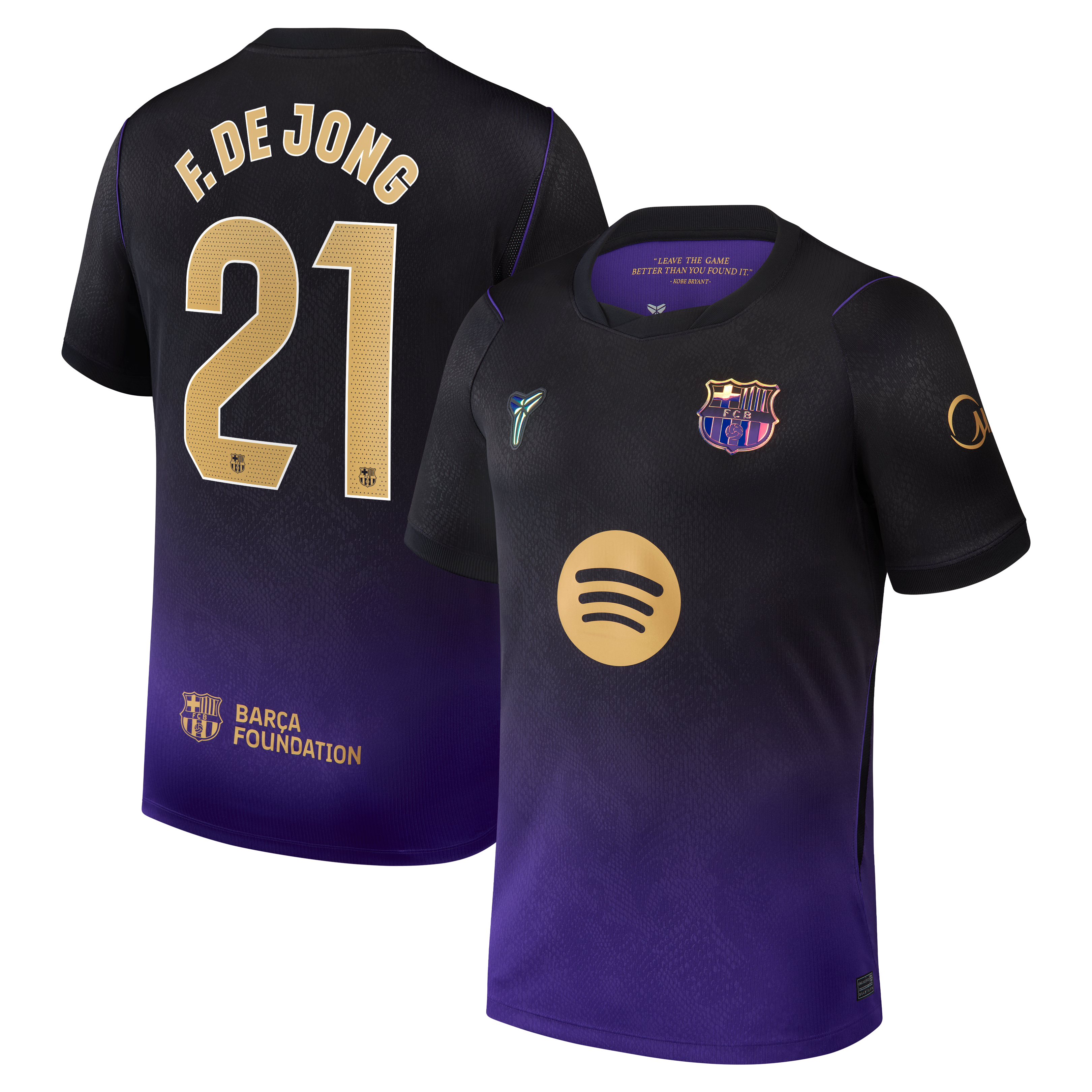 [SJH] Frenkie de Jong #21 Barcelona 2026/27 Away Stadium Replica Jersey - Purple