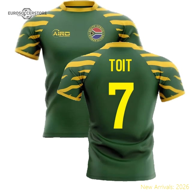 First-class 2025-2026 South Africa Springboks Home Concept Rugby Sh
