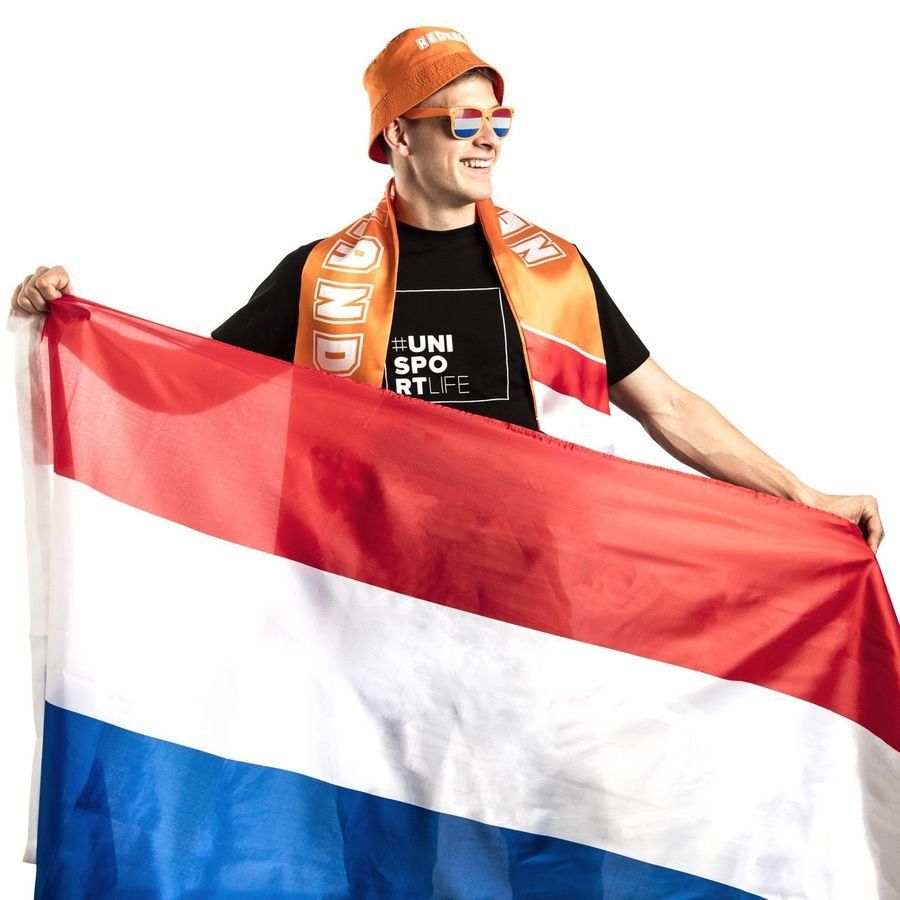 Holland Satin Scarf Orange/red/blue/pure White