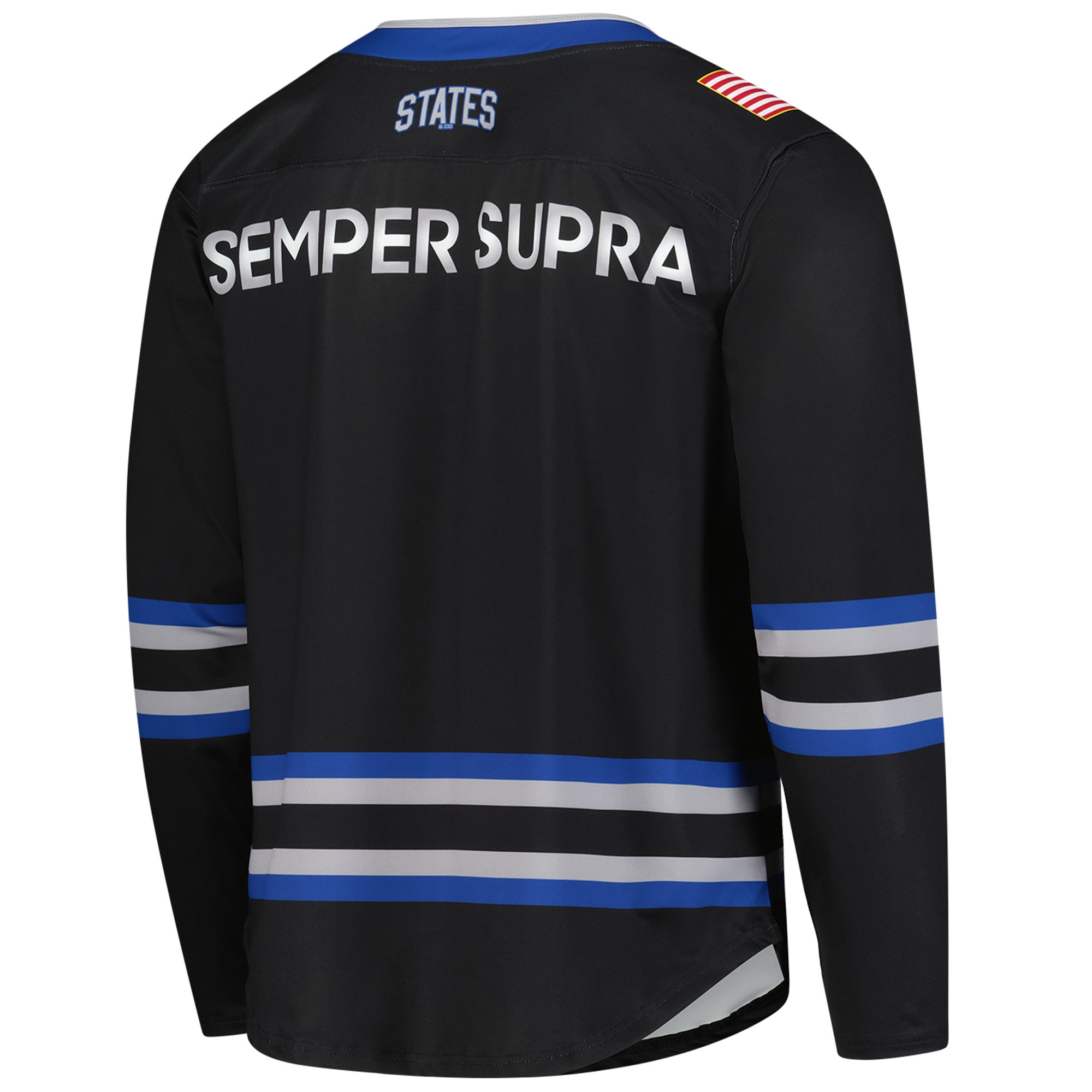 [NJP] Air Force Falcons Space Force Hockey Replica Jersey - Black