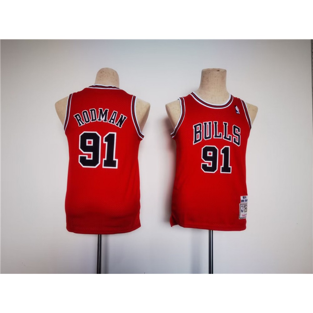 Performance 91 Chicago Bulls Jersey Red - - Basketball Fan Gear