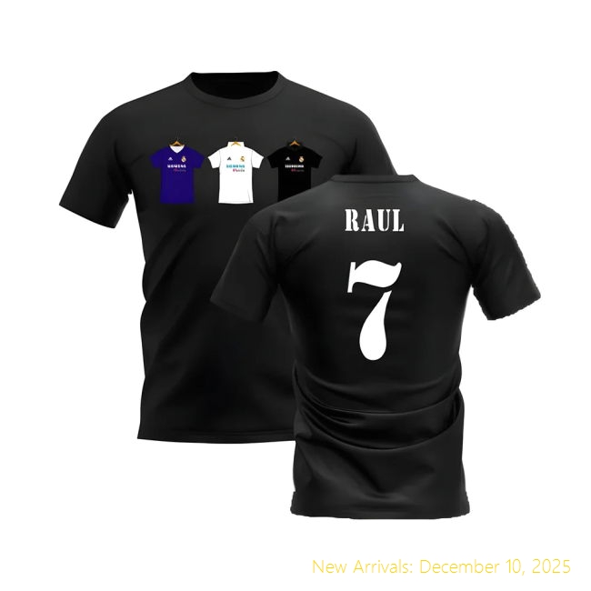 Real Madrid 2002-2003 RM Retro Premium Quality Shirt T-shirt (Bla 39