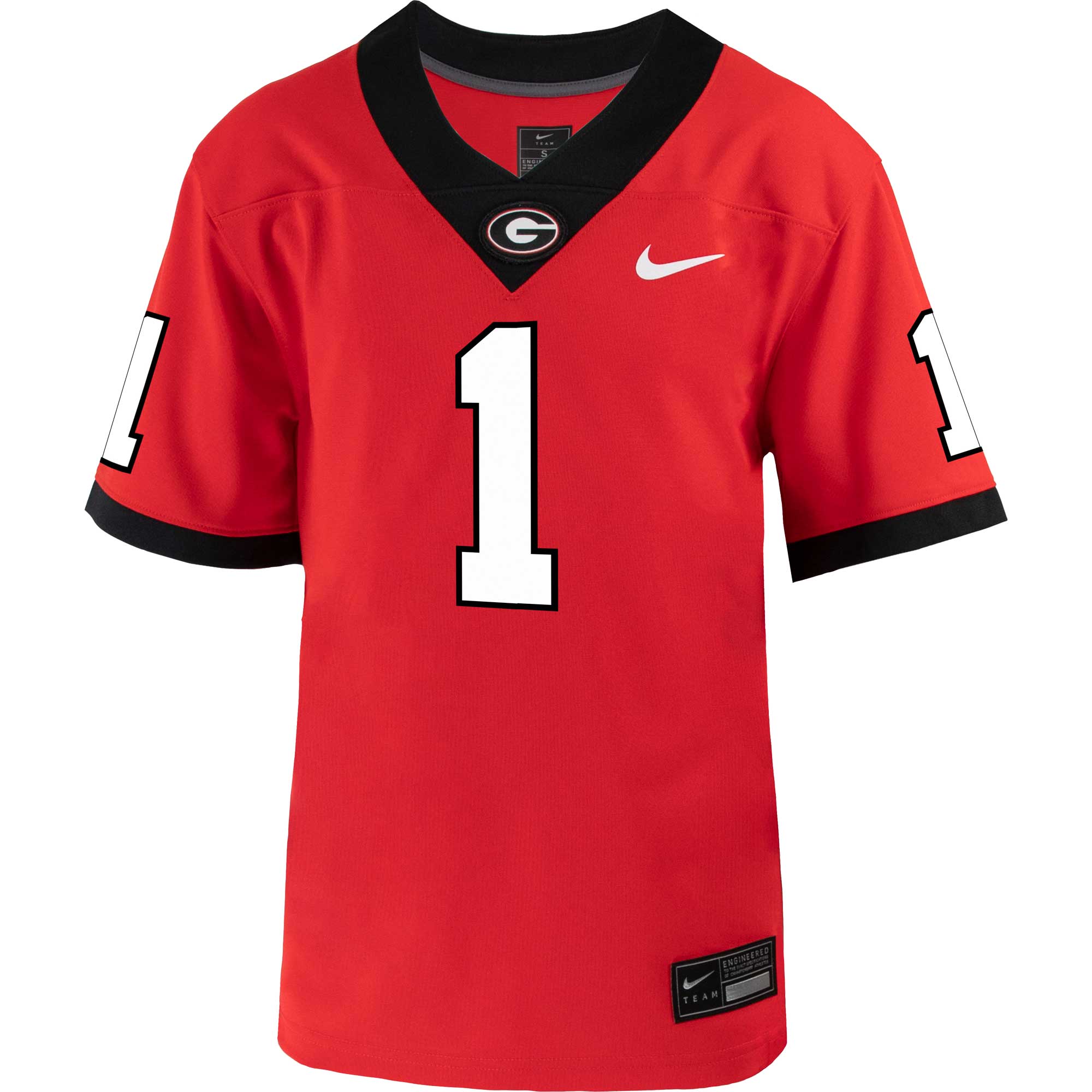 #1 Georgia Bulldogs Toddler Untouchable Football Jersey - Red