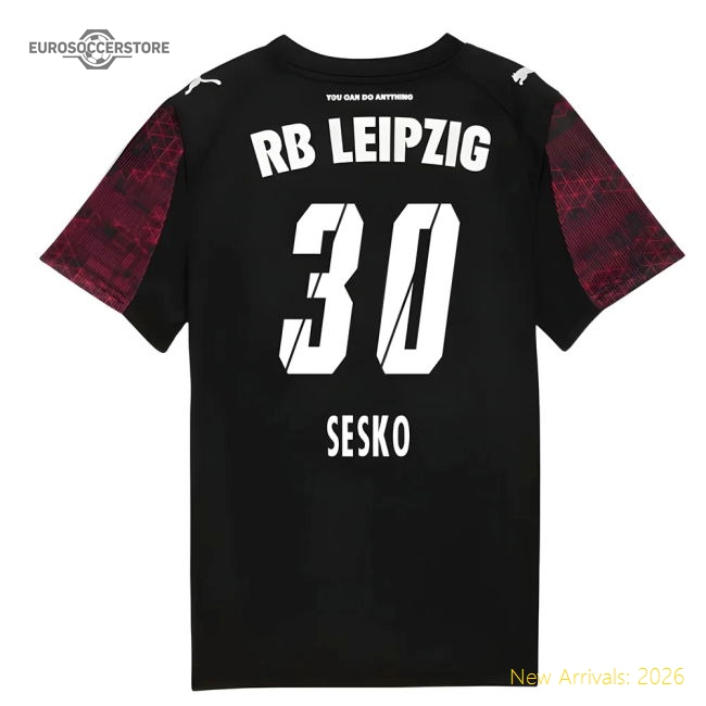 Genuine 2025-2026 Red Bull Leipzig Third Shirt (Kids) (Sesko 30)