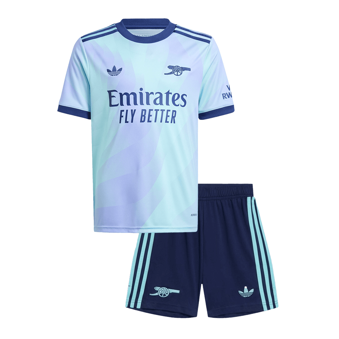 Kid's Arsenal Third Away Soccer Jersey Kit(Jersey+Shorts) 2024/25Authe