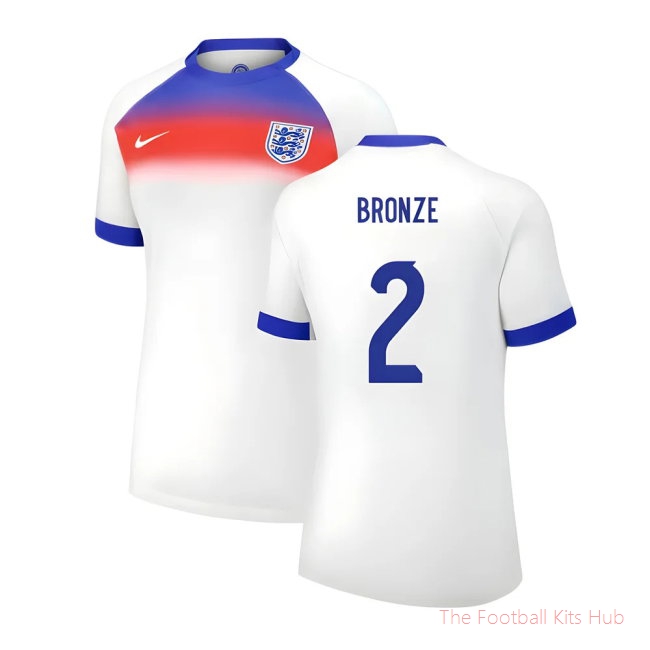 2025 England Womens Team Home Shirt (Ladies) (BRONZE 2)