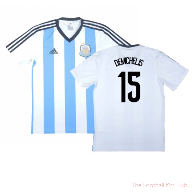 Argentina 2013-15 Basic Home Shirt (Very Good) (Demichelis 15)