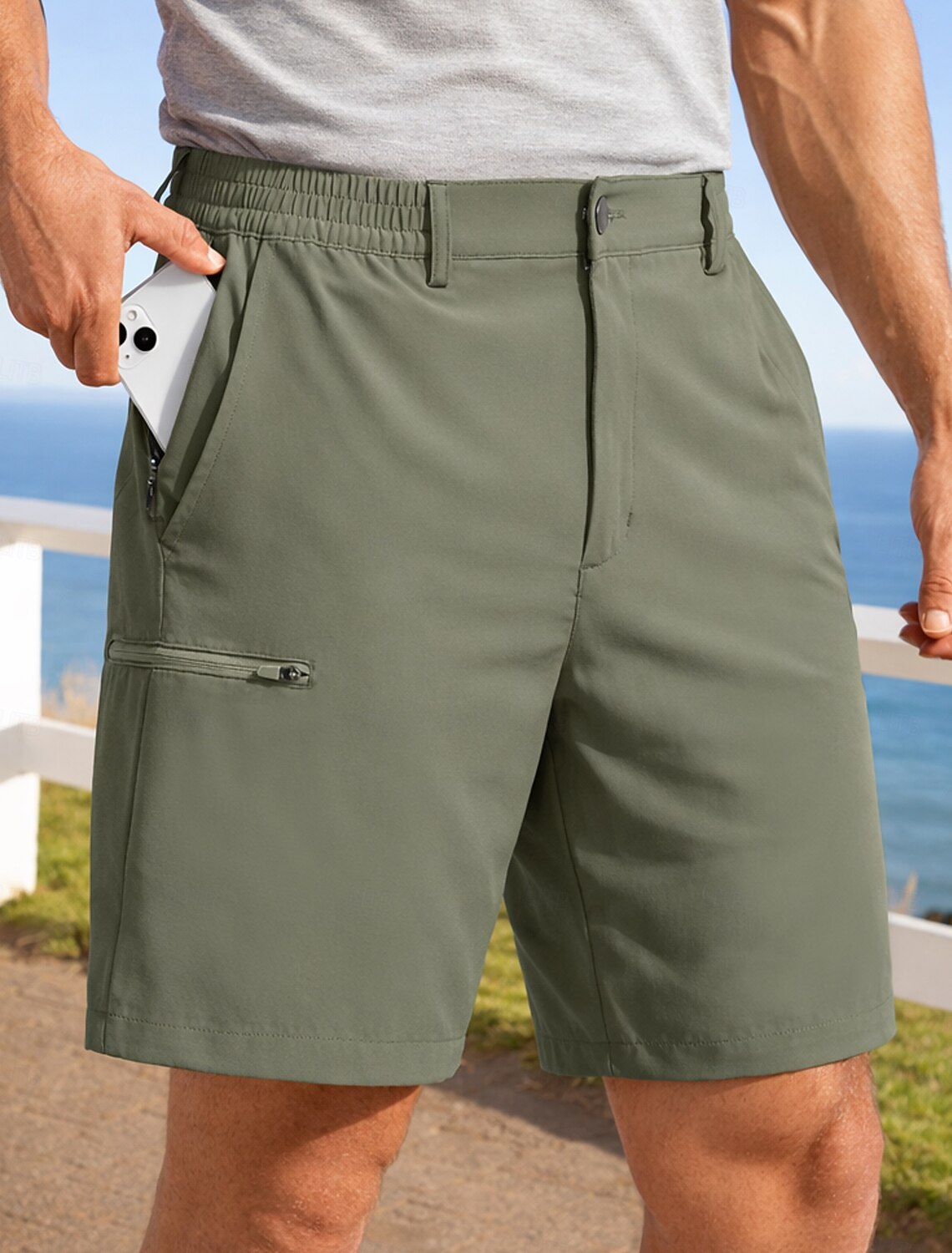 Men's Running Shorts Athletic Gym Pockets Casual Daily Outdoor Summer