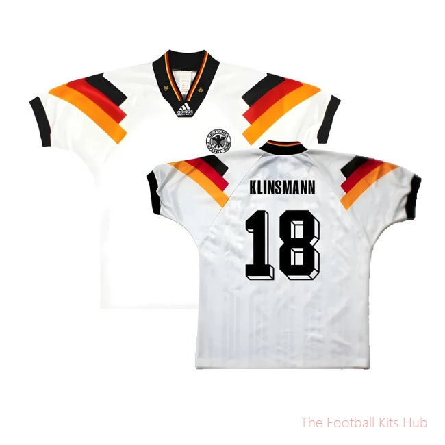 Germany 1992-93 Home Shirt ((Excellent) L) (Klinsmann 18)