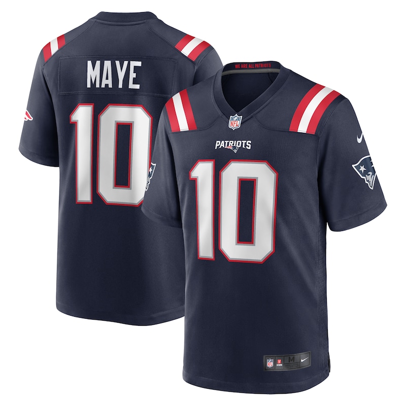 None Drake Maye New England Patriots Budget-Friendly Game Jersey