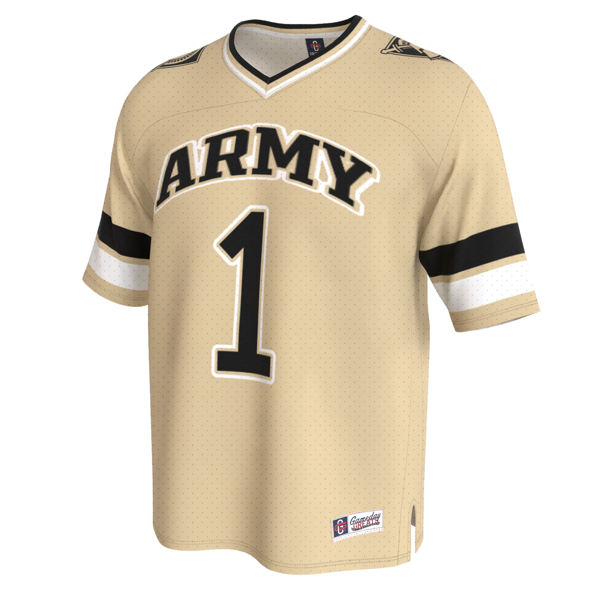 Youth Gold Army Black Knights Lightweight Collegiate Football Fashion Jersey