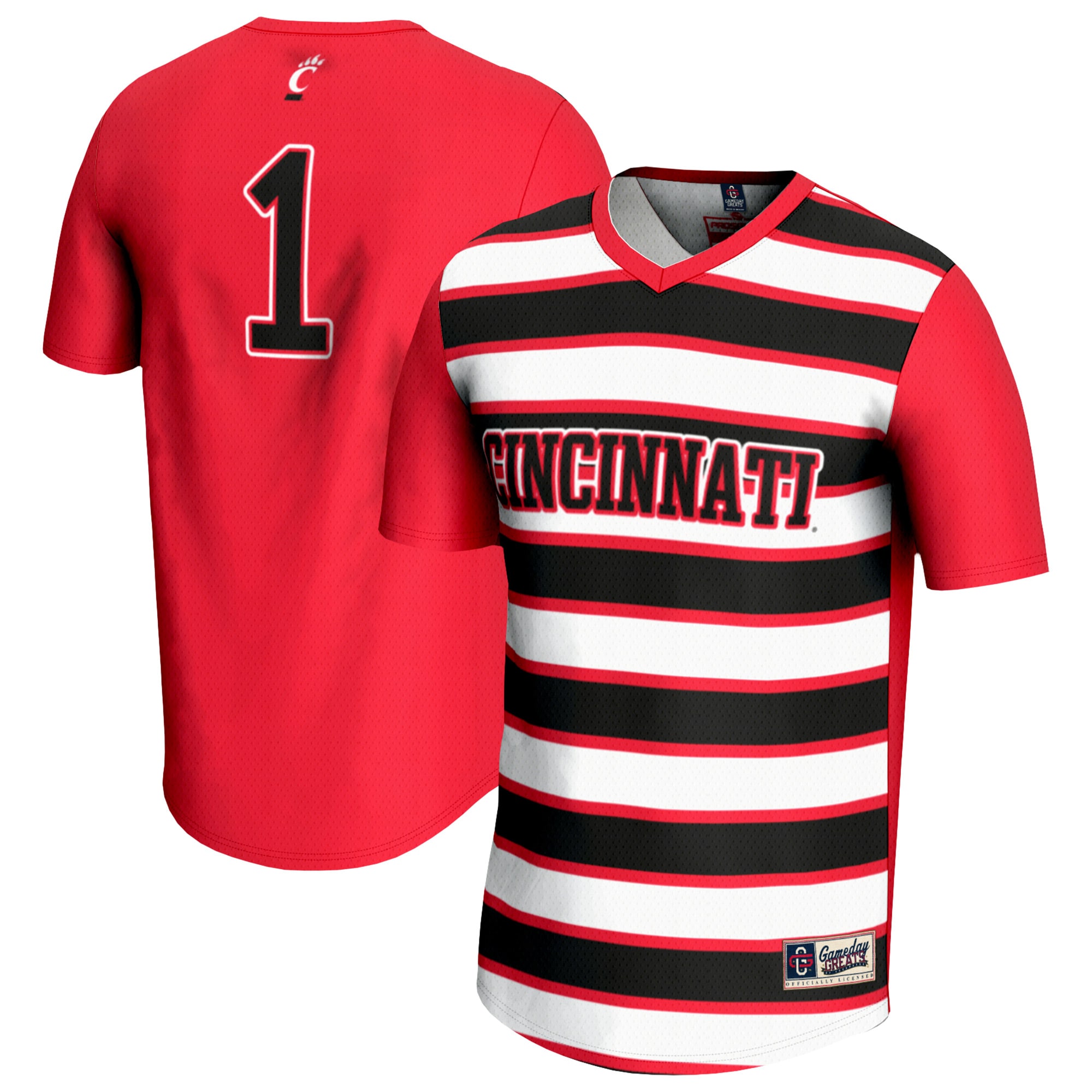[LK] Women's Cincinnati Bearcats GameDay Greats Lightweight Soccer Fashion Jersey - Red