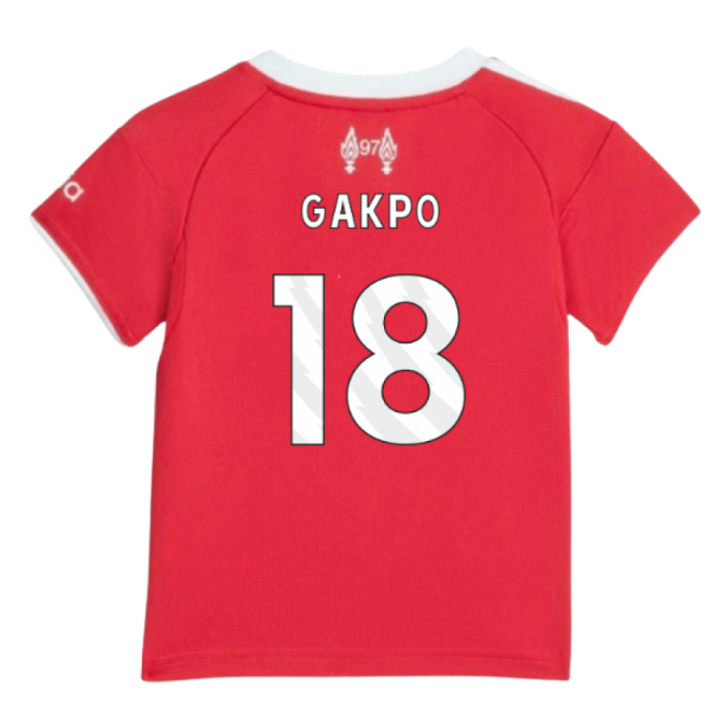 Baby Gakpo 18 Liverpool A Team Professional Grade Home Player Jersey