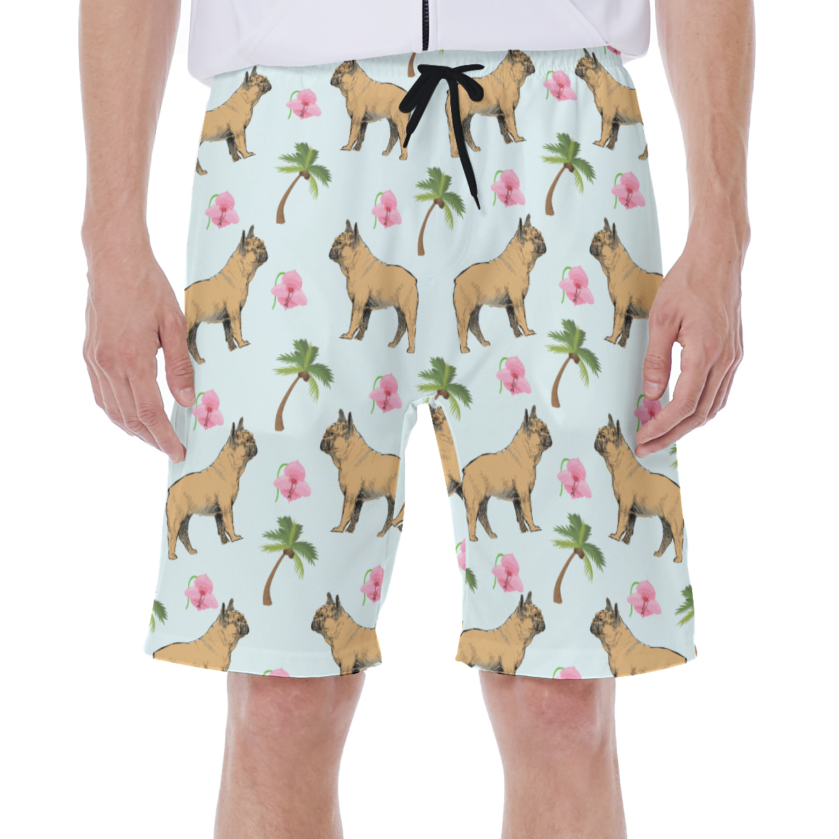 French Bulldog Lover Max Men's Beach Shorts Perfect Gift Idea