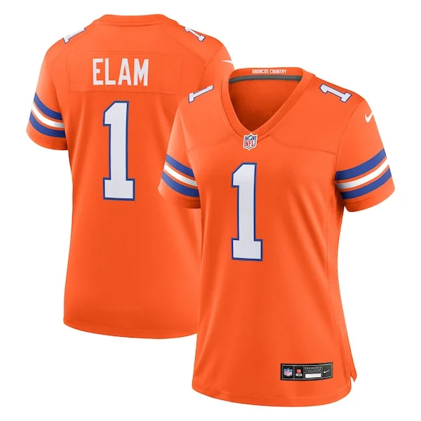 None Game NFL Jersey - Orange | Pro-Level Football Apparel | NFL Footb