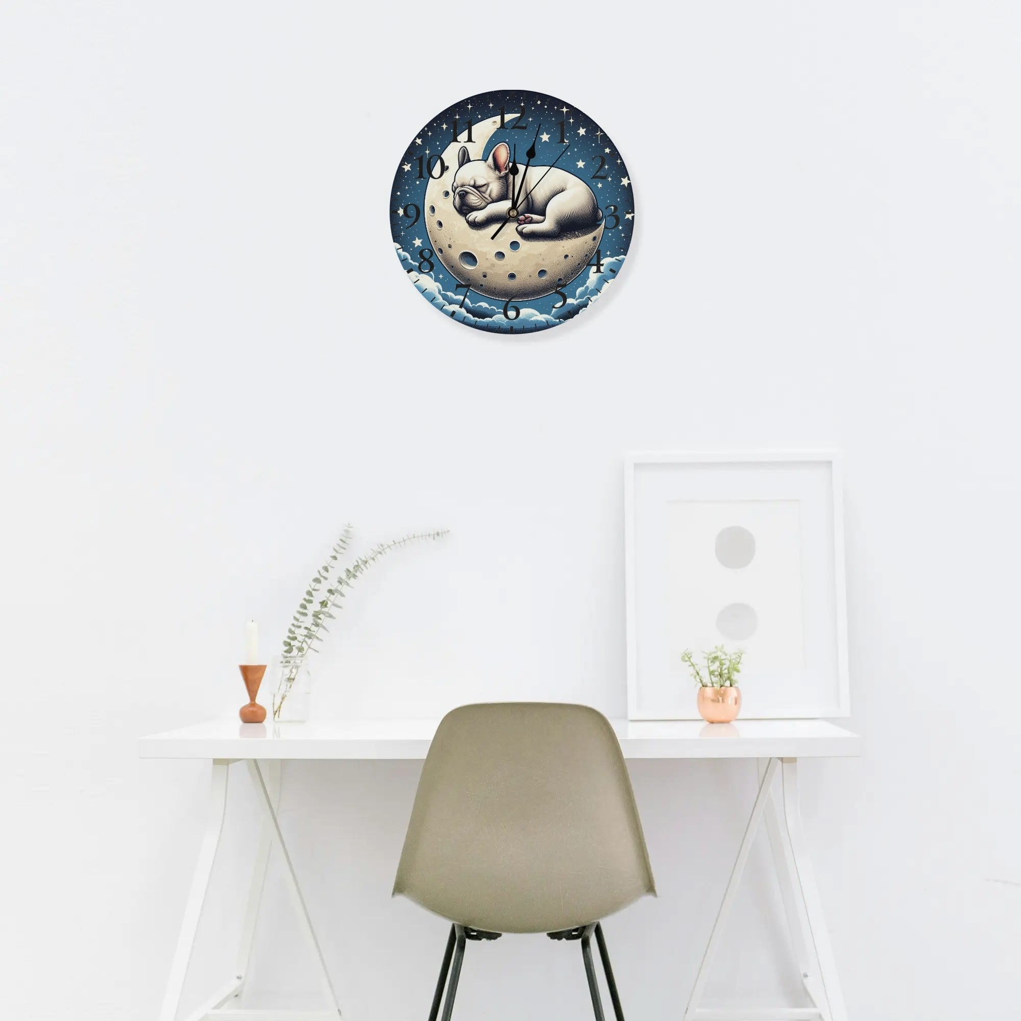Cozy Culture-Inspired Lola - Frameless Wall Clock for Fashion Lovers