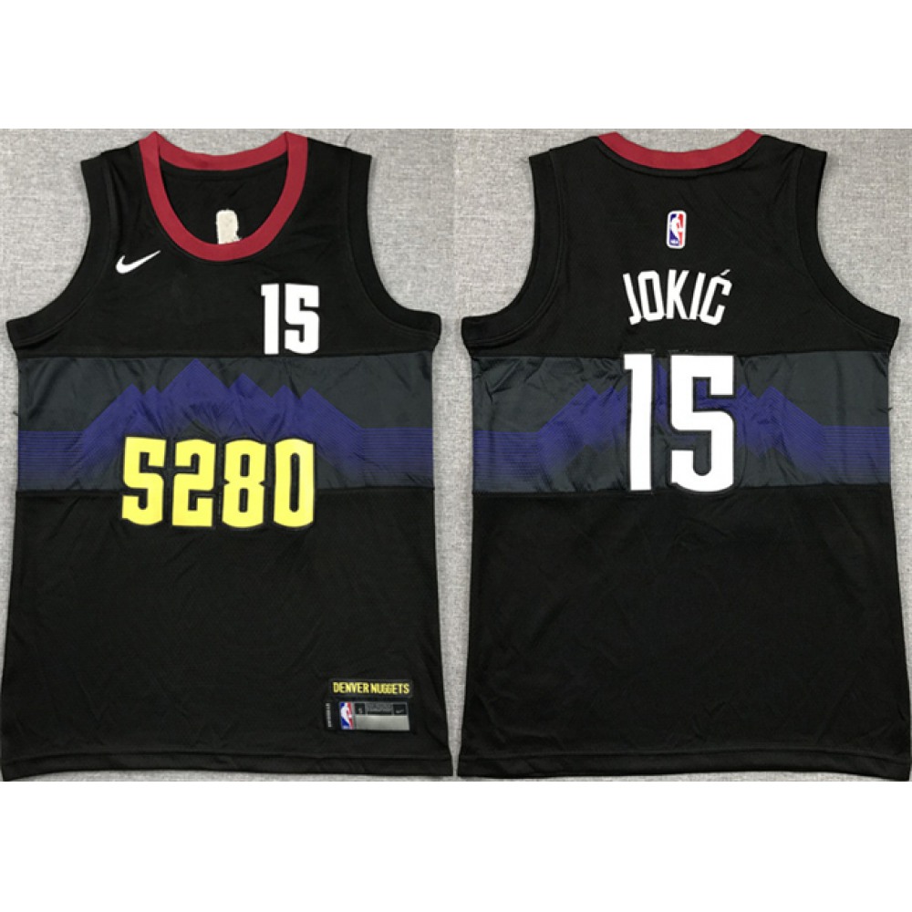 Nikola Jokic15 Denver Nuggets Black Jersey - City Edition - NBA Collection